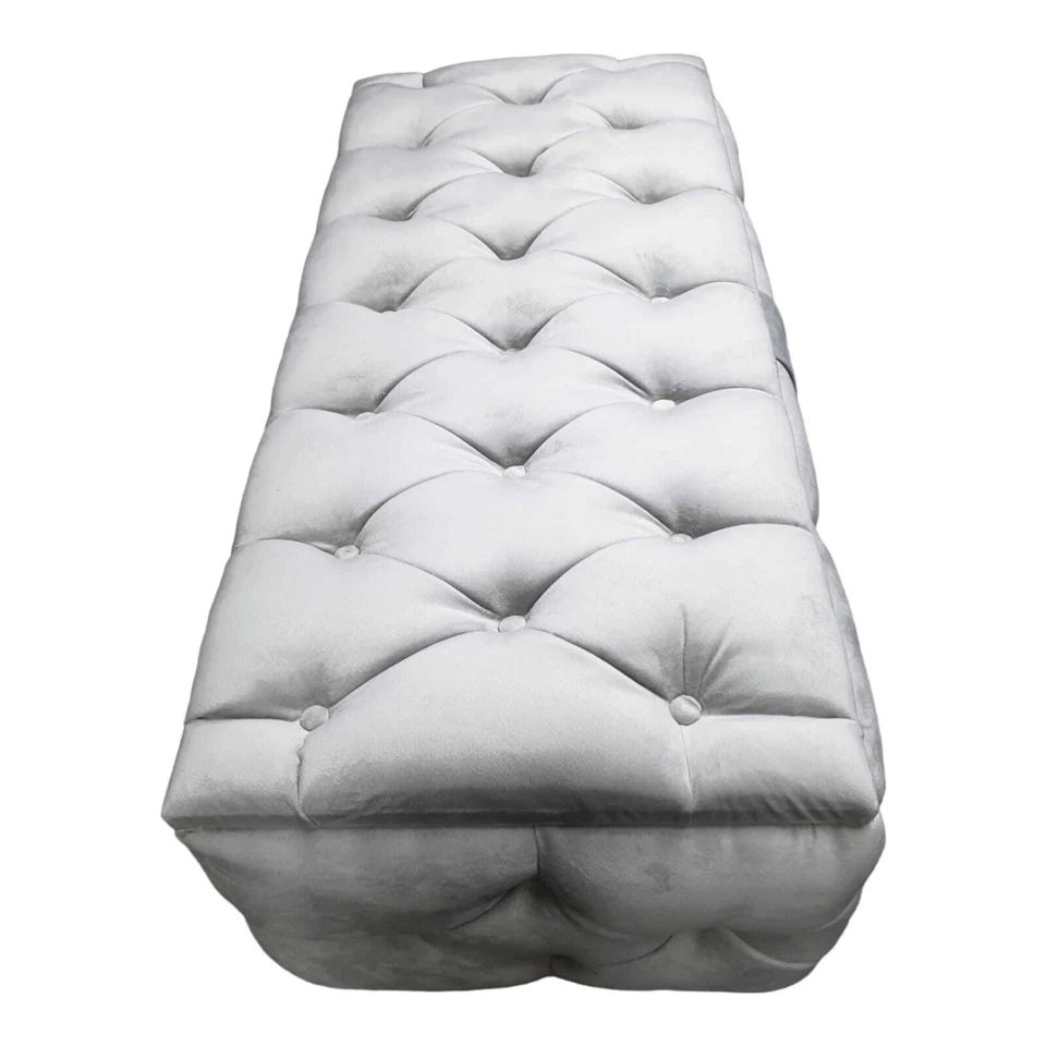 Ottoman storage box chesterfield  New And Footstool  - Image 2 of 4