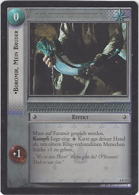 CCG 276 Lord of the Rings / Hobbit DZT Foil 4R111 Boromir; My Brother