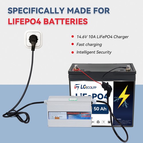 LGE 12V 50Ah 100Ah Group24 LiFePO4 Lithium Battery for Solar,Marine,Trolling - Picture 7 of 29