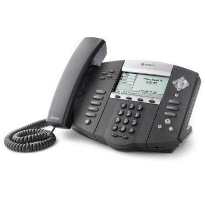 Refurb Polycom 2200-12651-025 SoundPoint IP 650 6-Line SIP Phone w/ Power Supply