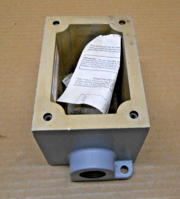 ALLEN BRADLEY 800H-1HVX7 1-GANG ENCLOSURE BACK BOX DEEP DEAD END 3/4'' NEMA 7/9