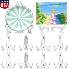 12  Acrylic Easel Stand Display Stand Plate Holder for Display Photo 5 inch USA