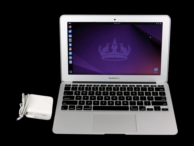 Apple Macbook Air 2014, Power Supply, 256gb, Ubuntu Linux 24.04 & WiFi Patch