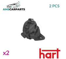 EXHAUST HANGER MOUNTING SUPPORT FRONT 452 607 HART 2PCS NEW OE REPLACEMENT