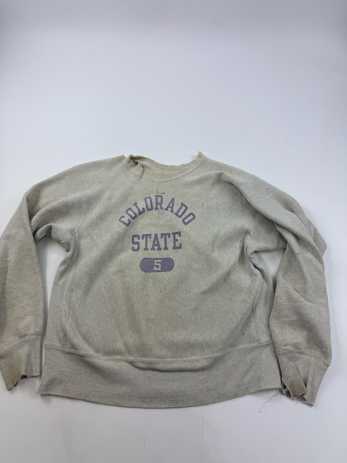 Vintage Colorado State Sweatshirt Mens Large Gray Champion Reverse Weave USA 60s