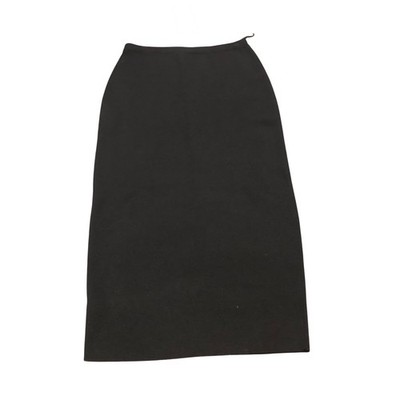 Eileen Fisher Pencil Skirt Womens XS Black Washable Wool Crepe Midi F5CW-S2148M