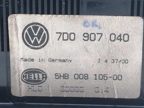 Steuergerät Für Die Klimaanlage für VOLKSWAGEN T4 TRANSPORTER BUS 2000 1367612 - Bild 5 von 10