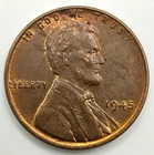1945 P Lincoln Wheat Cent AU Toned RB You Grade It! Penny Type Coin Free Ship!