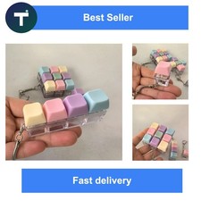 Keyboard Fidget Clicker Keychain Stress Relief Toy 4/9 Button