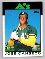 1986 Topps Traded - Jose Canseco #20T (RC) Oakland A's