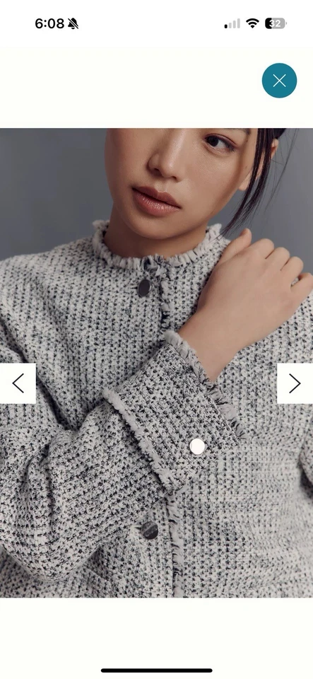 Theory Mod Tweed Jacket Large Retails $545 - Image 3 of 4