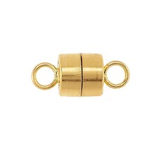 Barrel Magnetic Clasp in Sterling Silver, Gold-filled, or 14k Gold