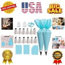 Zero-Waste Silicone Piping Bag Set - 12 Icing Tips for Effortless Cake Artistry