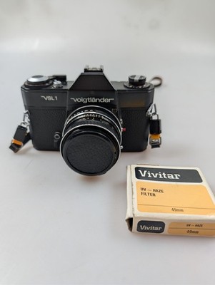 Voigtländer Analog-Kamera VSL-1 inkl. Color-Ultron 1.8/50 Objektiv/UV Filter 