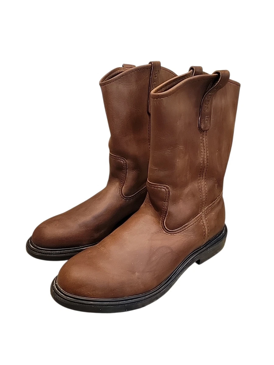 Red Wing Boots Mens Size 9 EEE Brown Leather Steel Toe Work Ankle 7162 Red Wing Shoes EEE Boots for Men for Sale | Shop New & Used  main image 3