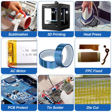 20mm Heat Resistant Tape for Sublimation, Heat Transfer Tape for Heat Press, ...