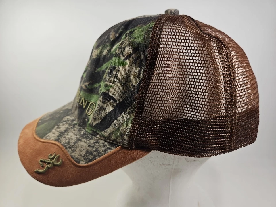 Browning Mossy Oak Hat Cap Camo Mesh Adjustable - Image 4 of 4