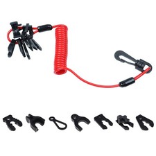Universal Boat Kill Switch Keys Lanyard, Outboard Jet Ski Cord Tether Siut...