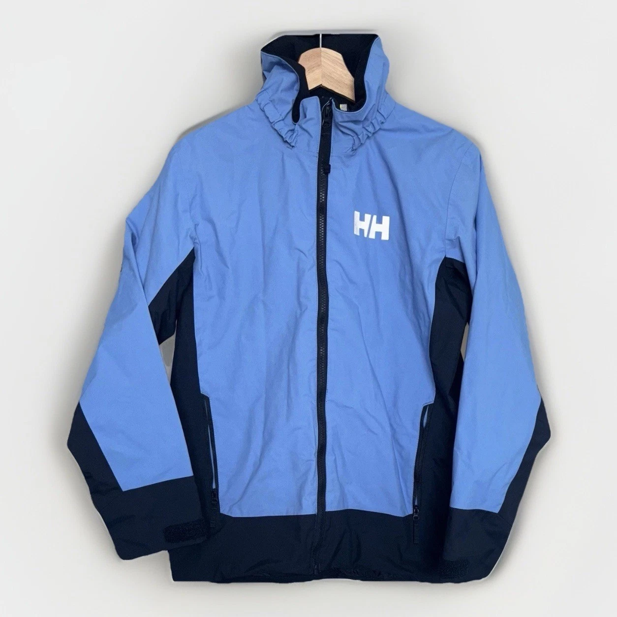 Helly Hansen Jacket Youth Sz 14 Blue Windbreaker Coat School Outdoor NO HOOD