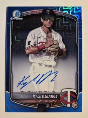 2025 Bowman Chrome Autograph Kyle DeBarge #BMA-KD Blue Mojo Refractor /150