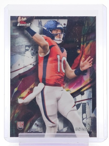 BO NIX 2024 TOPPS FINEST FOOTBALL REFRACTOR ROOKIE RC #63 DENVER BRONCOS Q2000
