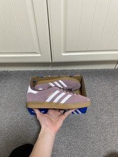 Image of Adidas Originals Gazelle Indoor W Shadow Fig Trainers Shoes BNIB Size 9.5uk