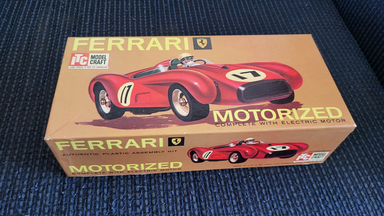 ITC FERRARI VINTAGE MODEL KIT ASSEMBLED SEE PICS