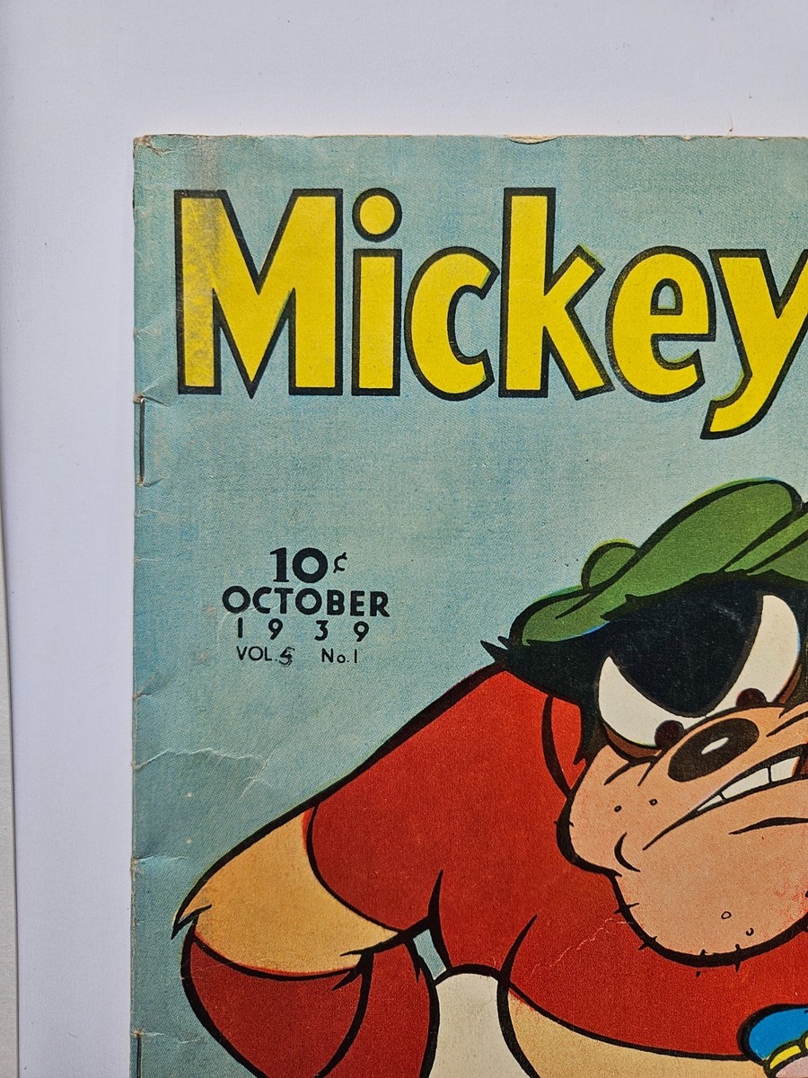 ミッキーマガジン Mickey Mouse Magazine Vol. 5 #1 (1939) Vintage Walt Disney Comic