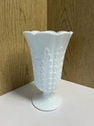 Vtg E O BRODY CO Large White Milk Glass Fern Vase 9 inch  M5200 Cleveland Ohio