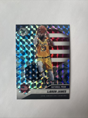 2020-21 Panini Mosaic - National Pride LeBron James #247 Reactive Blue Prizm