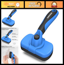 Swihauk Self Cleaning Slicker Brush - Skin Friendly Deshedding Grooming Tool