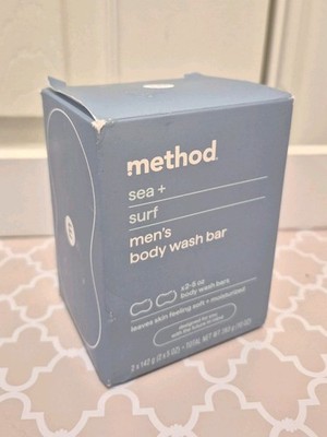 Method Men's ''Sea + Surf'' Exfoliating Bar Soap - Plant Based- DISCONTINUED