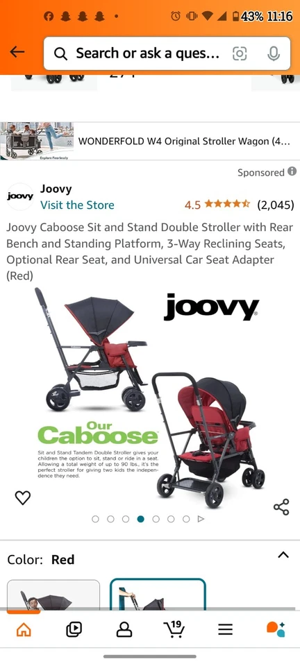 Joovy Stroller - Image 2 of 4