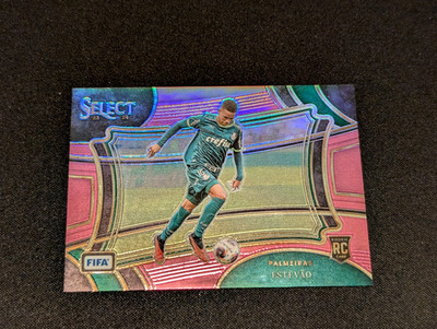 2023-24 Panini Select Fifa Soccer - Estevao - RC Field Level Pink /75
