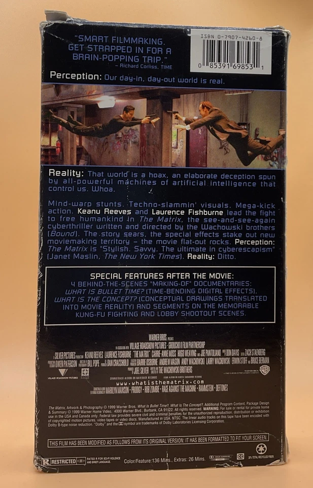 The Matrix VHS 1999 Collector's Edition Keanu Reeves **Buy 2 Get 1 Free** - Image 2 of 4