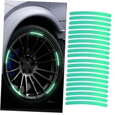 20PCS Reflective Car Wheel Decorative Stripe Stickers, Car Wheel Laser Luminous