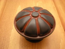 NEW RUST FLORAL FLOWER CABINET KNOB KNOBS FREE SHIPPING