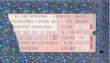 Bob Gainey Ticket Stub 9-27-1980 EXHIBITION GAME Fights Behn Wilson Chris Nilan