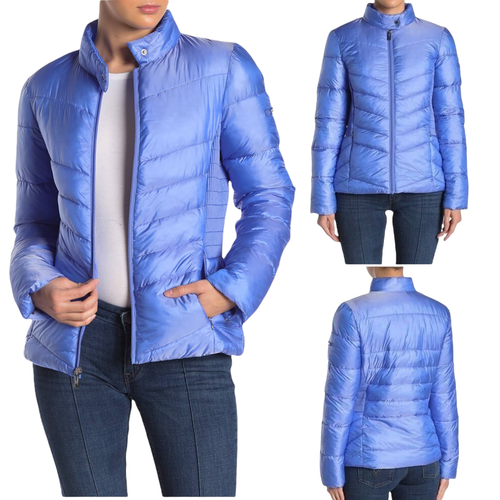 Via Spiga Smocked Quilted Puffer Jacket 