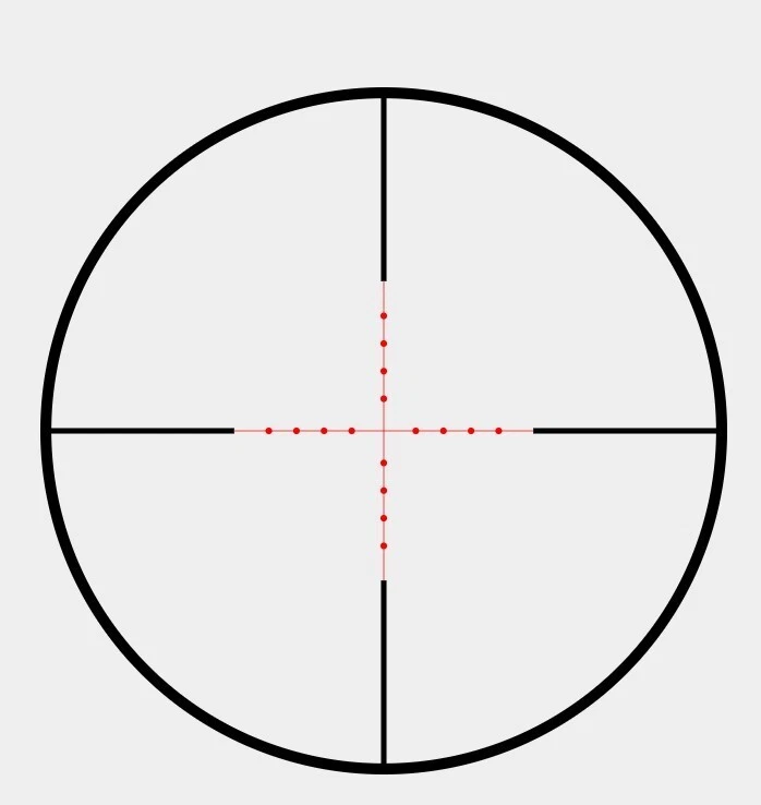 Mira para rifle Hawke Vantage IR 2-7x32 mm AO Mil-Dot Center Illum retícula SFP - 14211 Foto 2 de 4