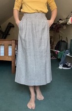 New Vintage Brooks Brothers Size 6 Silk Wool Skirt Pencil Houndstooth Lined