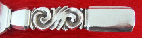 Georg Jensen SCROLL All Sterling Silver PIE SERVER, N.M - Picture 2 of 3