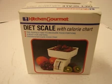 NEW in Box Vintage KITCHEN GOURMET Diet Scale with Calorie Chart