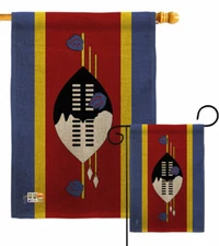 Swaziland Burlap Garden Flag Nationality Decorative Small Gift Yard House Banner