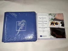 Creative Memories Blue 7x7 Album Wedding,  & Page Protectors,