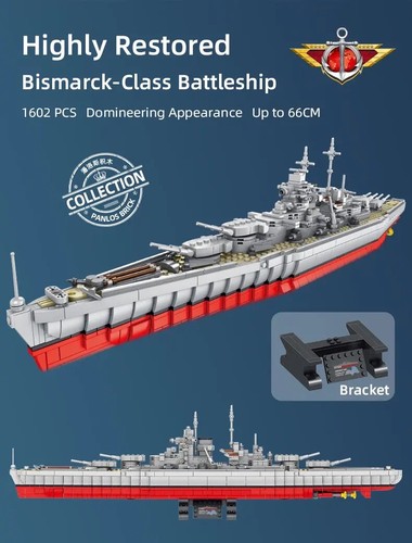 Bismarck Schlachtschiff | MOC | Klemmbausteine Bausatz - Bild 2 von 6