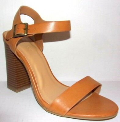 M＊ NEW BAMBOO CREATOR NATURAL COLOR STACKED HIGH HEEL SANDALS 8 M fit