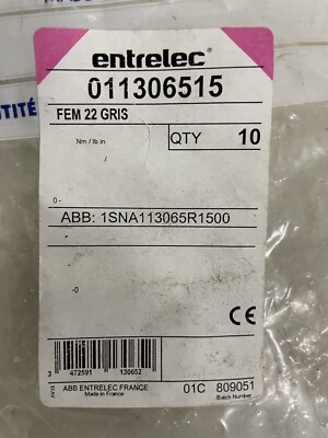 10 Stück Entrelec ABB Deckel 011306515.  FEM22GRIS