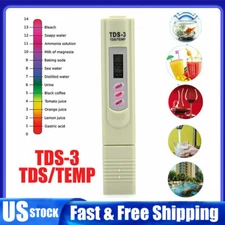 Digital TDS3 PPM Meter Tester Home Drinking Tap Water Quality Purity Test Pen US