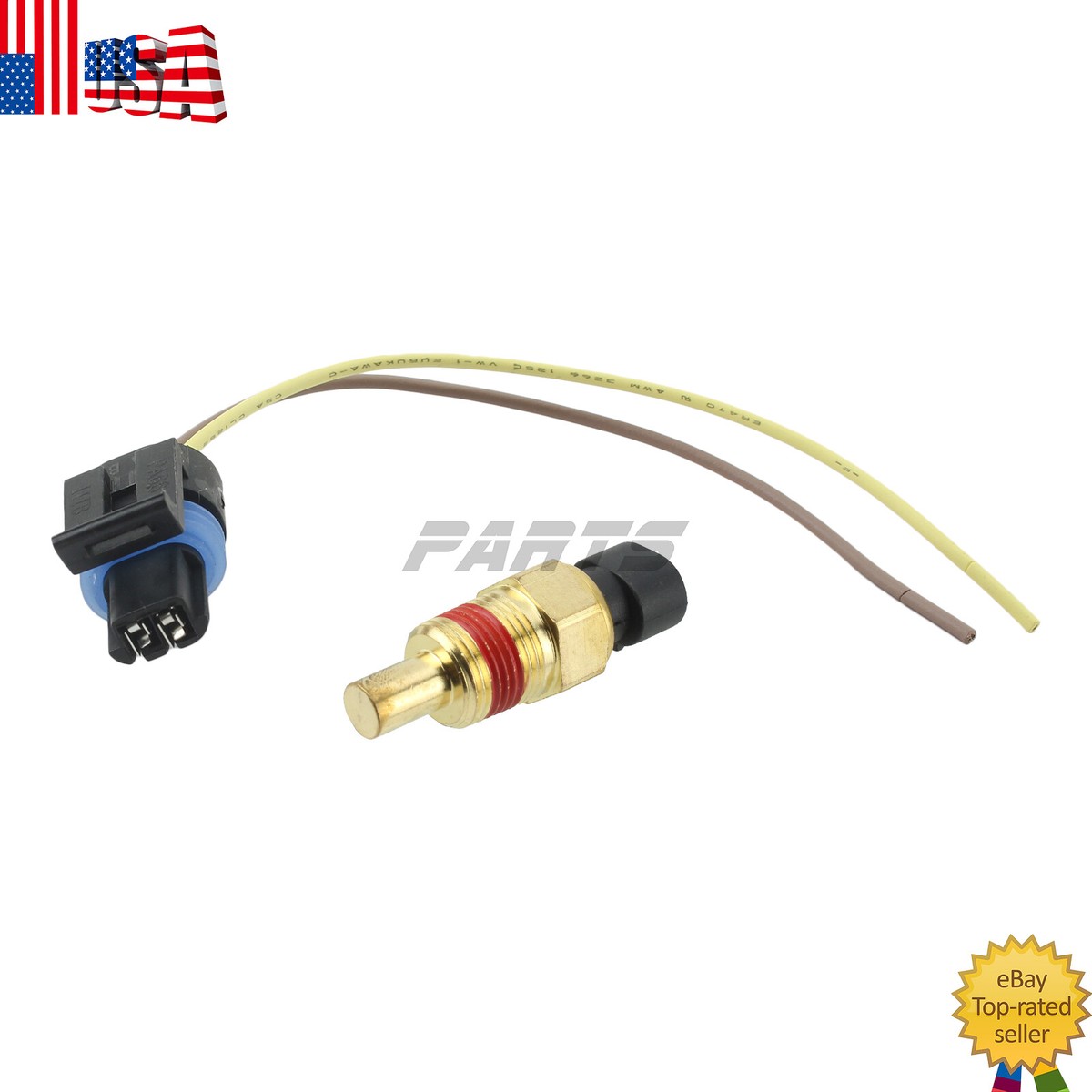 Coolant Temperature Sensor Wire Coolant Temperature Sensor With Connector - Fits Chevy, GMC, Buick, Olds, Pontiac, Isuzu (TX3) Sensor De Temperatura Del Motor - Foto 8